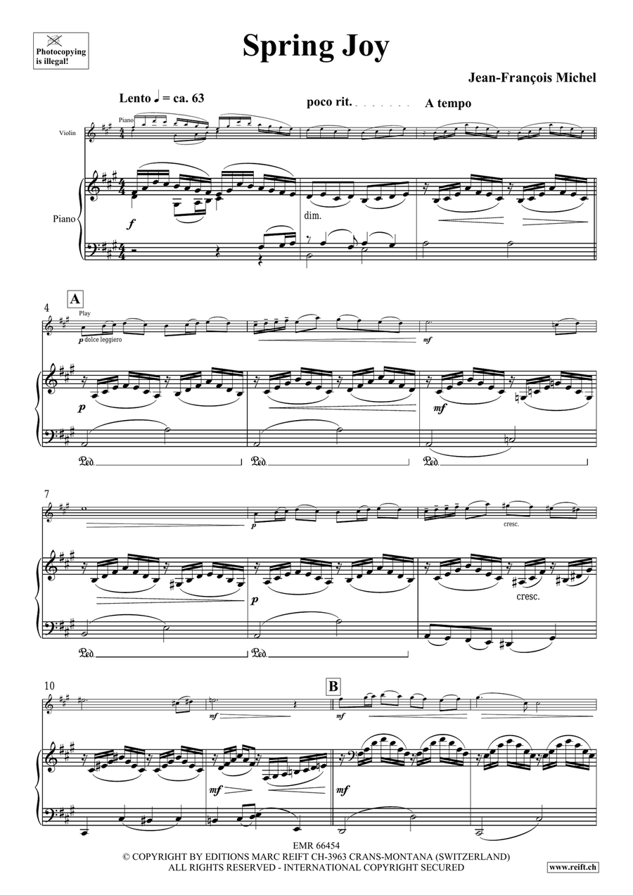 Spring Joy Spring Joy Violin Solo scores gallery preview page 5