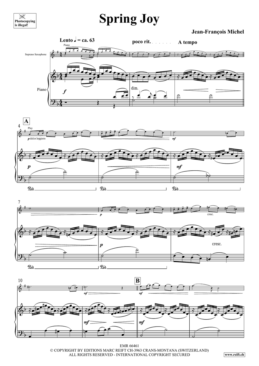 Spring Joy Spring Joy Soprano Saxophone scores gallery preview page 5