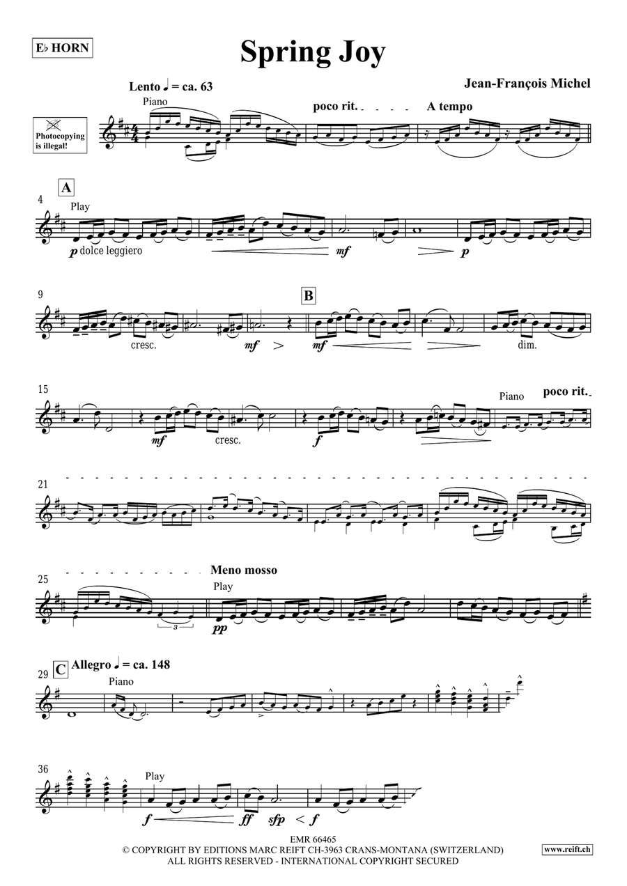 Spring Joy Spring Joy Horn scores gallery preview page 4