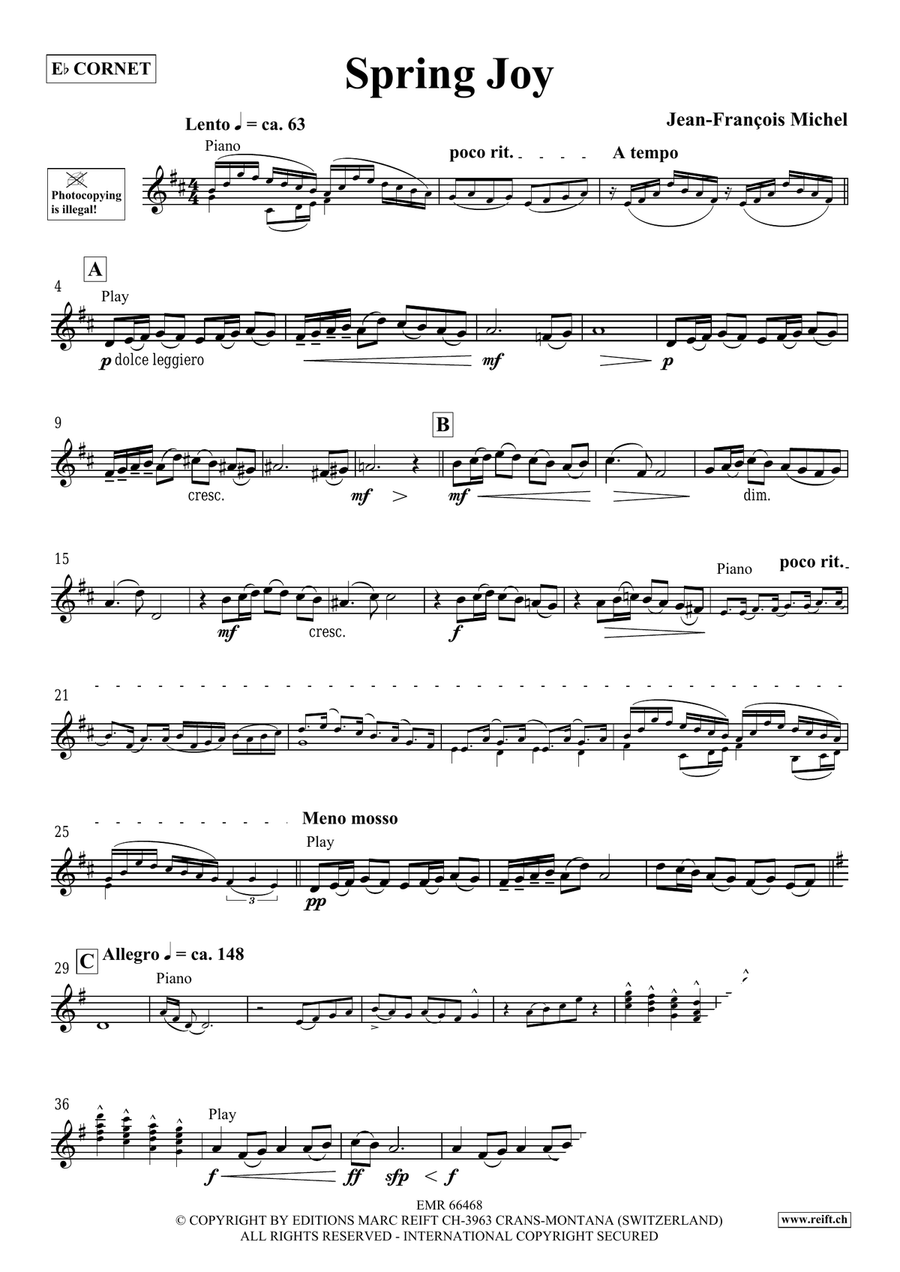 Spring Joy Spring Joy Cornet scores gallery preview page 4