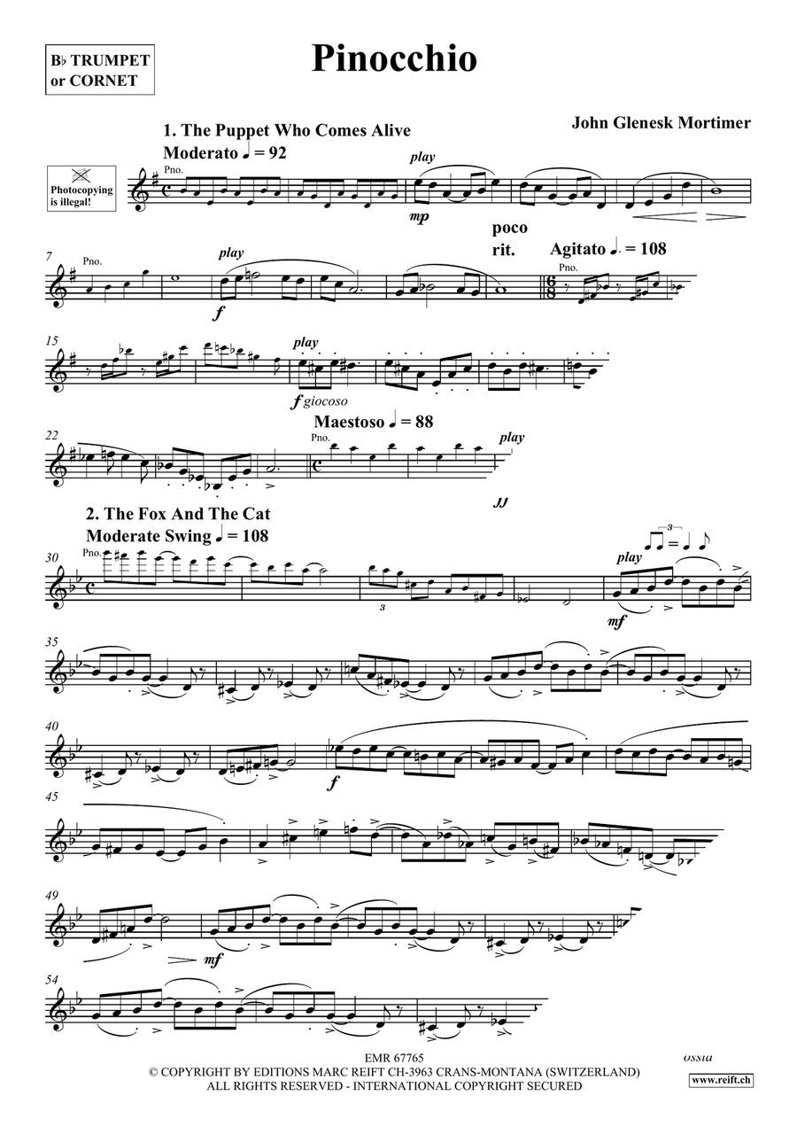 Pinocchio Pinocchio Cornet scores gallery preview page 4