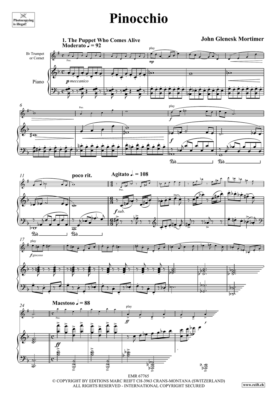 Pinocchio Pinocchio Cornet scores gallery preview page 5