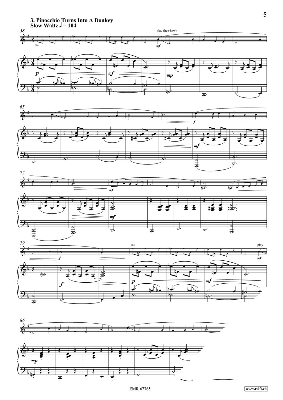 Pinocchio Pinocchio Cornet scores gallery preview page 7