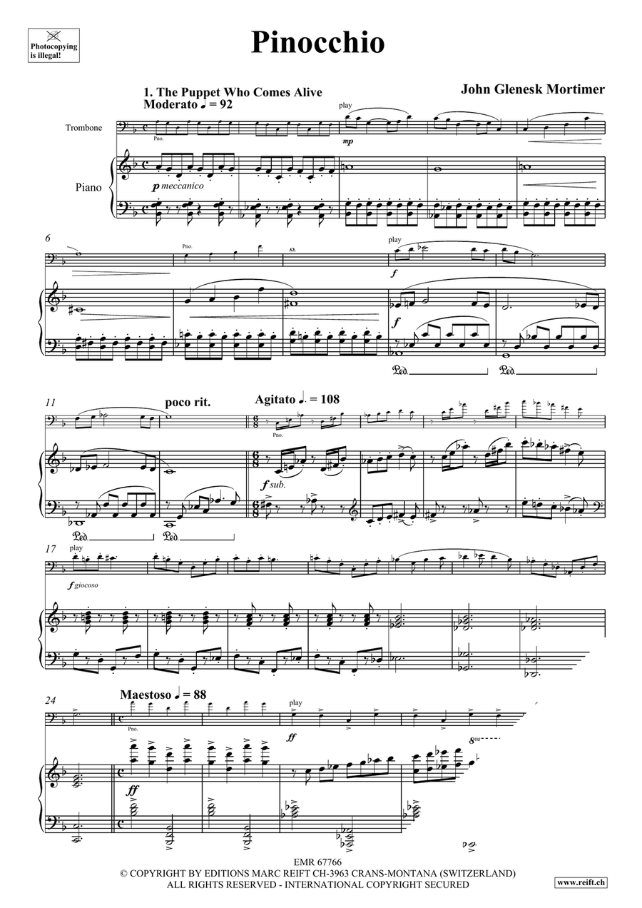 Pinocchio Piano Accompaniment scores gallery preview page 5