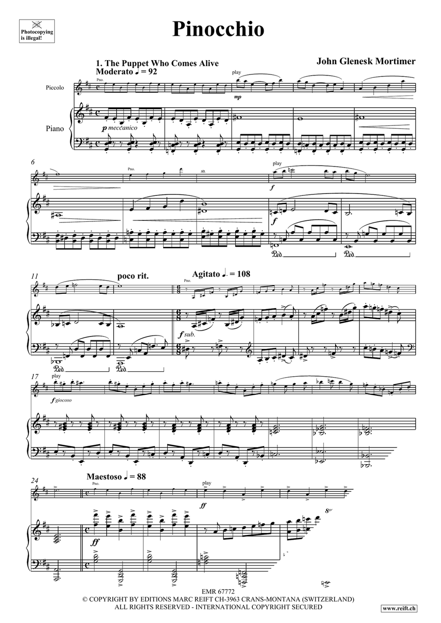 Pinocchio Pinocchio Piccolo scores gallery preview page 5