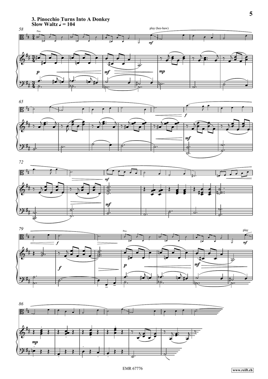 Pinocchio Pinocchio Piano Accompaniment scores gallery preview page 7