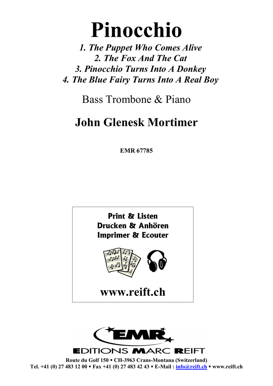 Pinocchio Bass Trombone scores gallery preview page 2