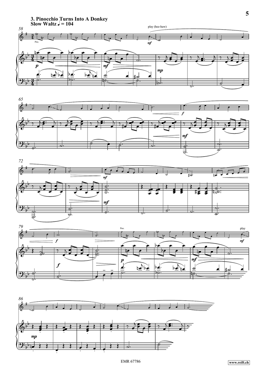 Pinocchio Pinocchio Cornet scores gallery preview page 7