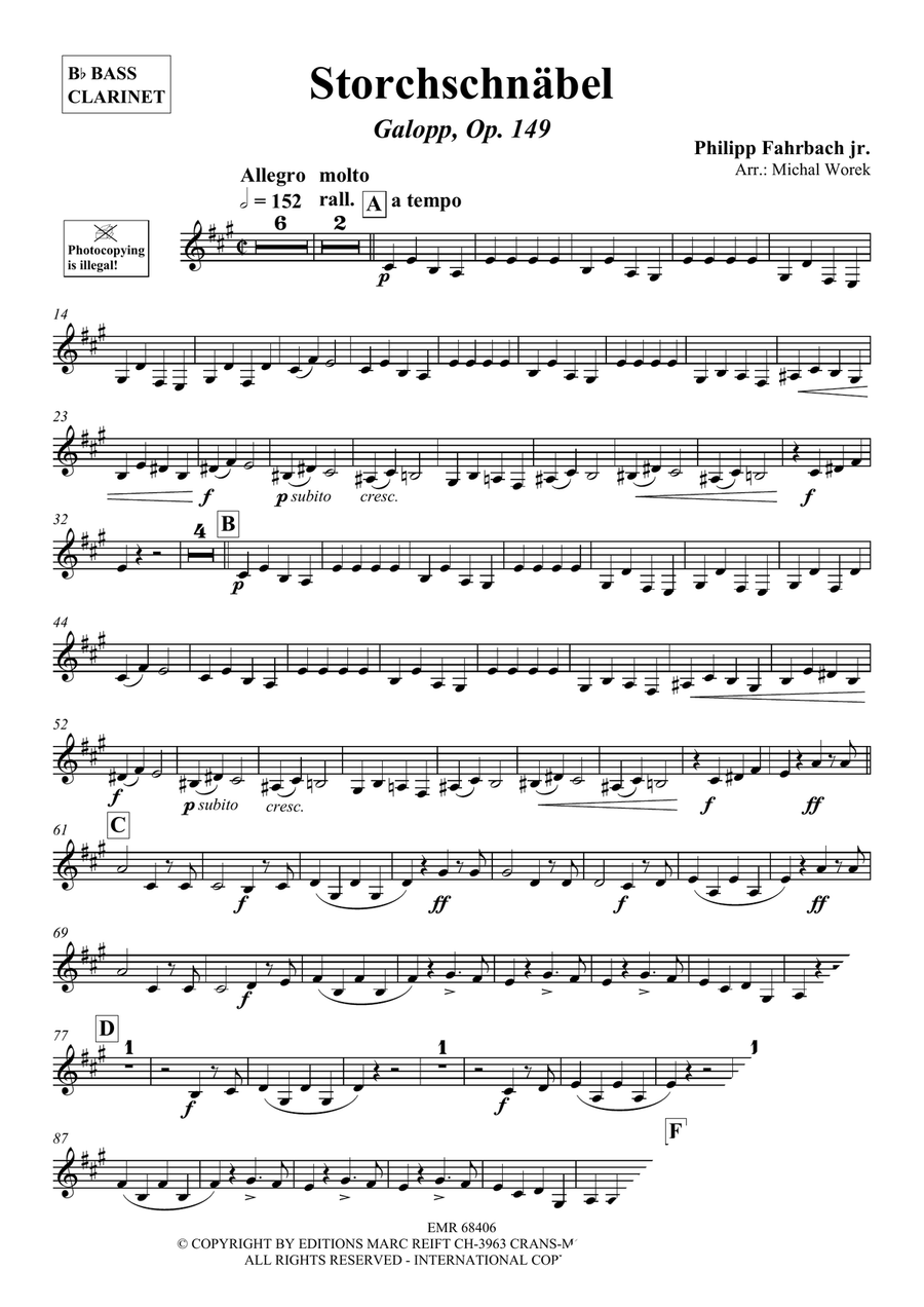Storchschnäbel Storchschnäbel Bass Clarinet scores gallery preview page 3
