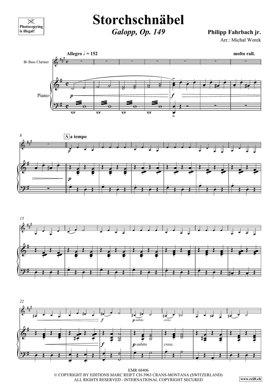 Storchschnäbel Storchschnäbel Bass Clarinet scores gallery preview page 4