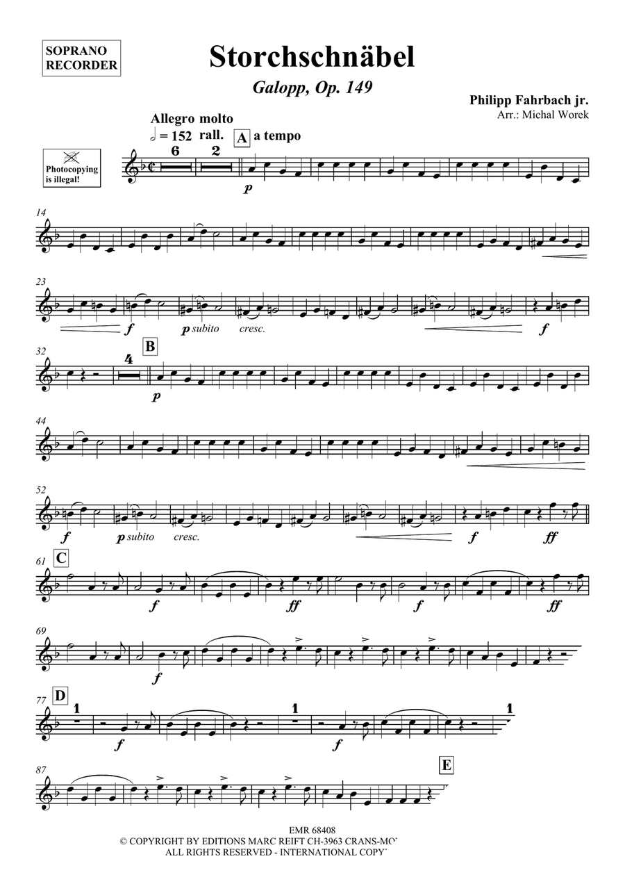 Storchschnäbel Storchschnäbel Soprano Recorder scores gallery preview page 3