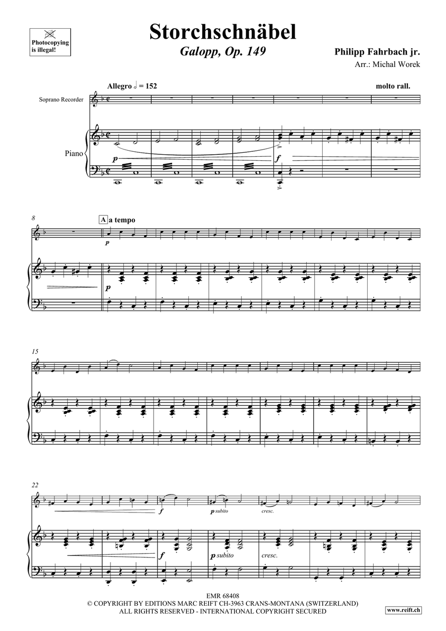 Storchschnäbel Storchschnäbel Soprano Recorder scores gallery preview page 4