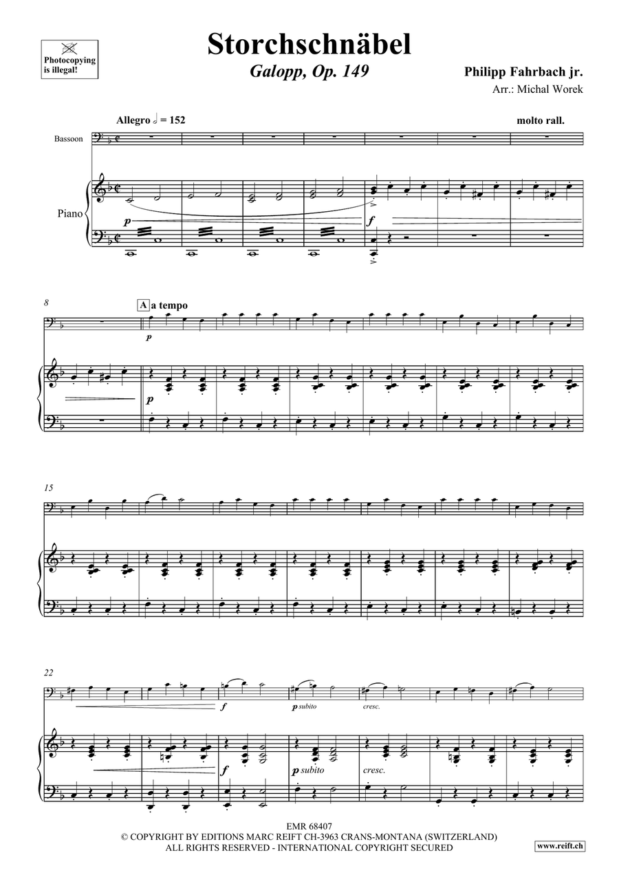 Storchschnäbel Storchschnäbel Bassoon Solo scores gallery preview page 4