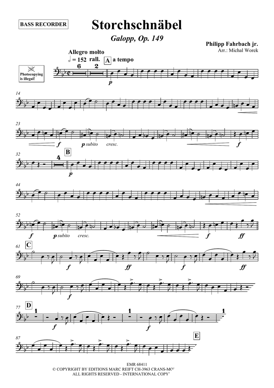 Storchschnäbel Storchschnäbel Bass Recorder scores gallery preview page 3