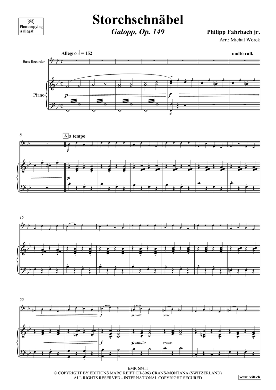 Storchschnäbel Storchschnäbel Bass Recorder scores gallery preview page 4