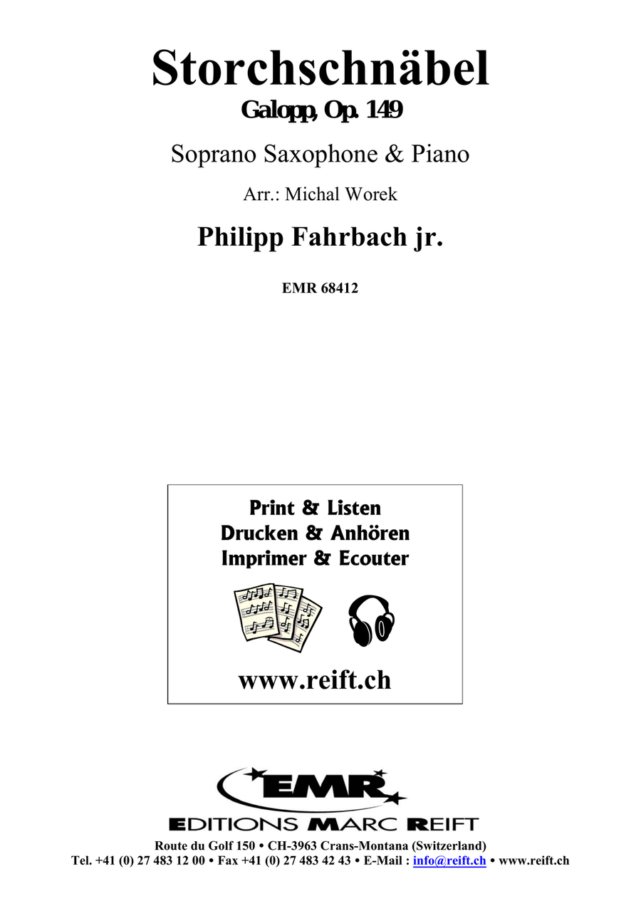 Storchschnäbel Storchschnäbel Soprano Saxophone scores gallery preview page 2