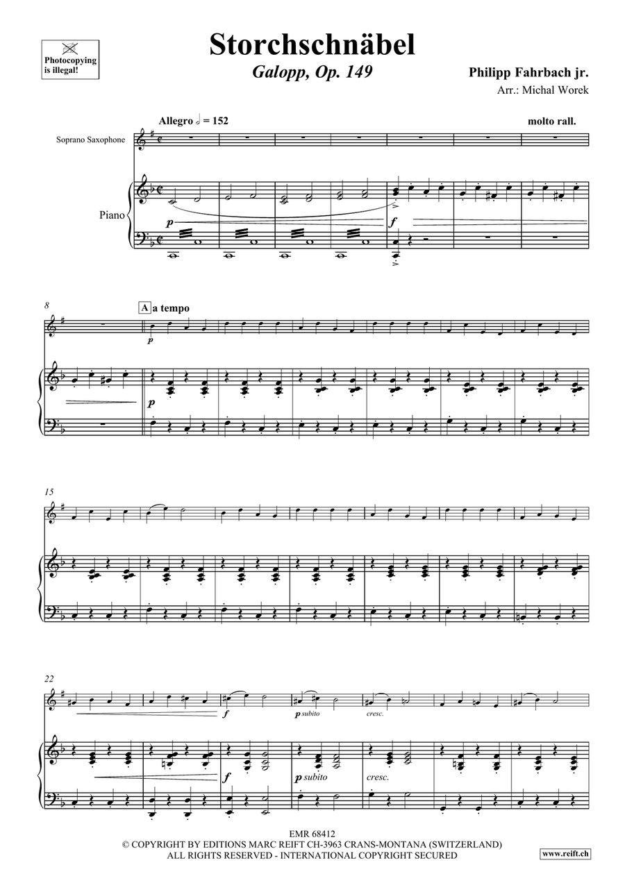Storchschnäbel Storchschnäbel Soprano Saxophone scores gallery preview page 4
