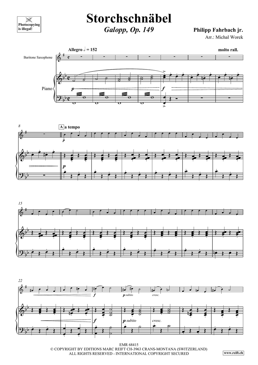 Storchschnäbel Storchschnäbel Baritone Saxophone scores gallery preview page 4