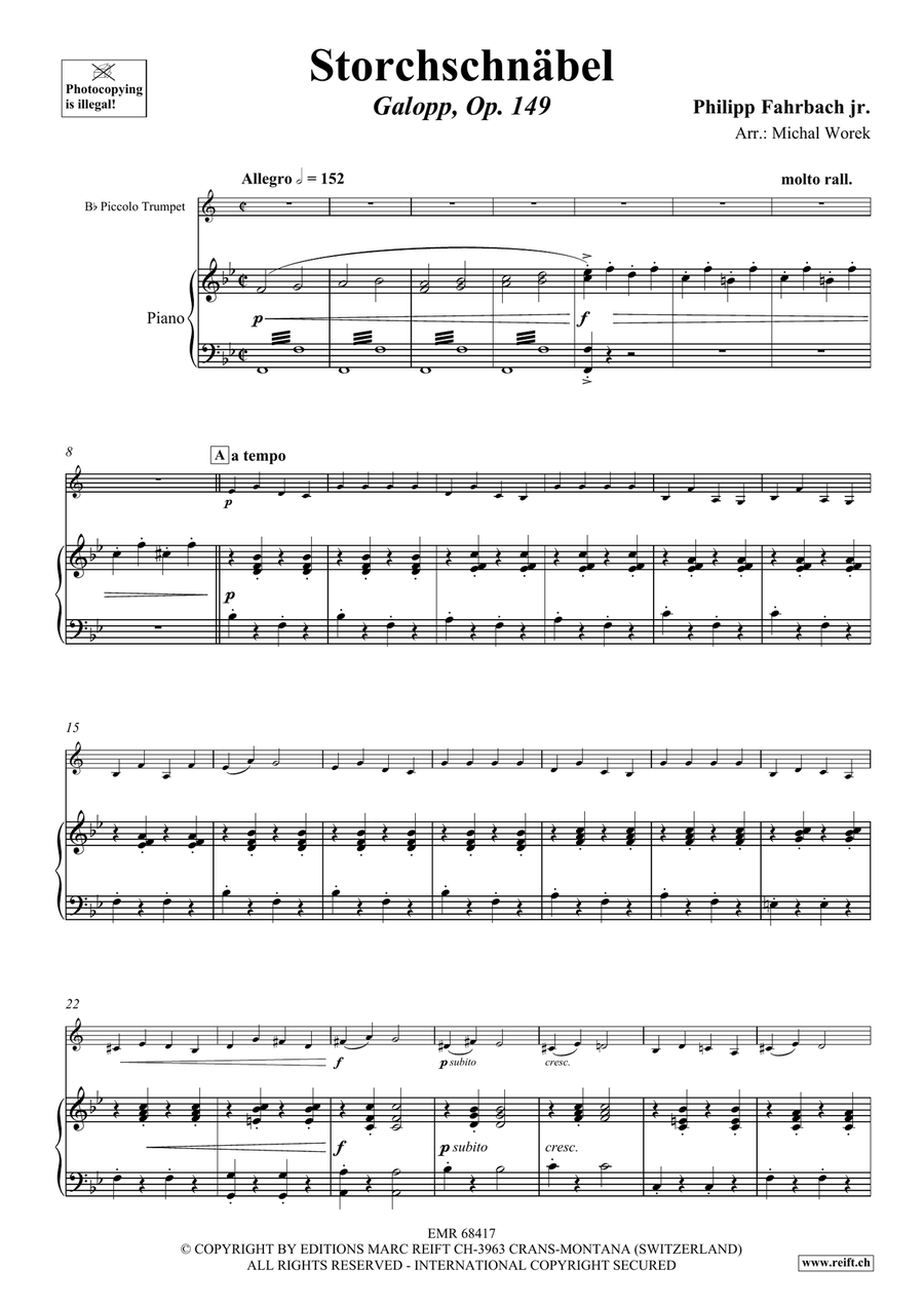 Storchschnäbel Storchschnäbel Piccolo Trumpet scores gallery preview page 4