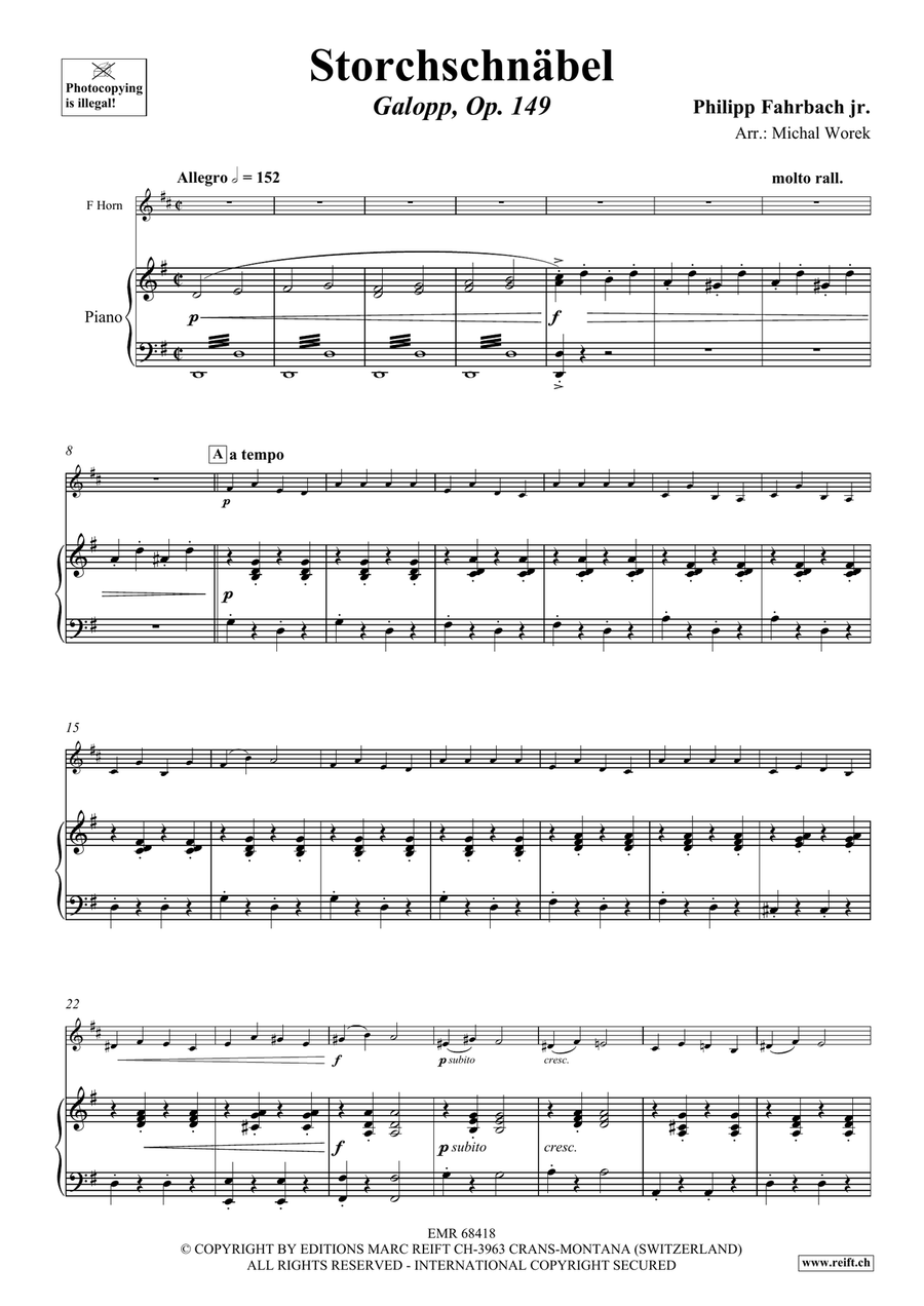 Storchschnäbel Storchschnäbel Horn scores gallery preview page 4