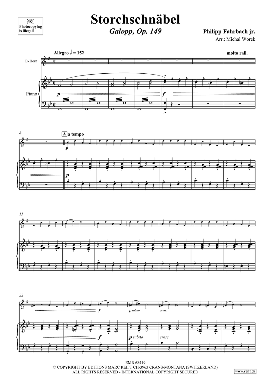 Storchschnäbel Storchschnäbel Horn scores gallery preview page 4