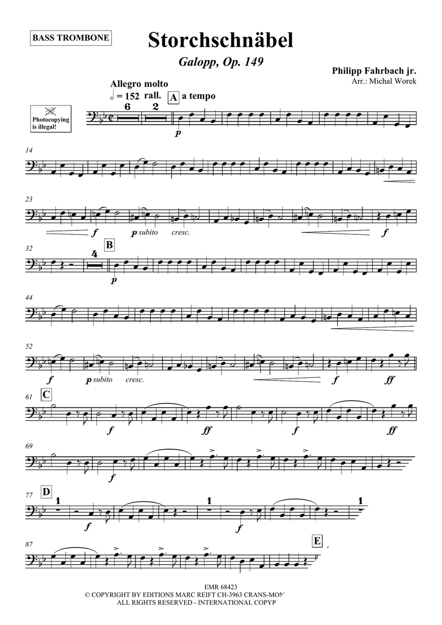 Storchschnäbel Storchschnäbel Bass Trombone scores gallery preview page 3