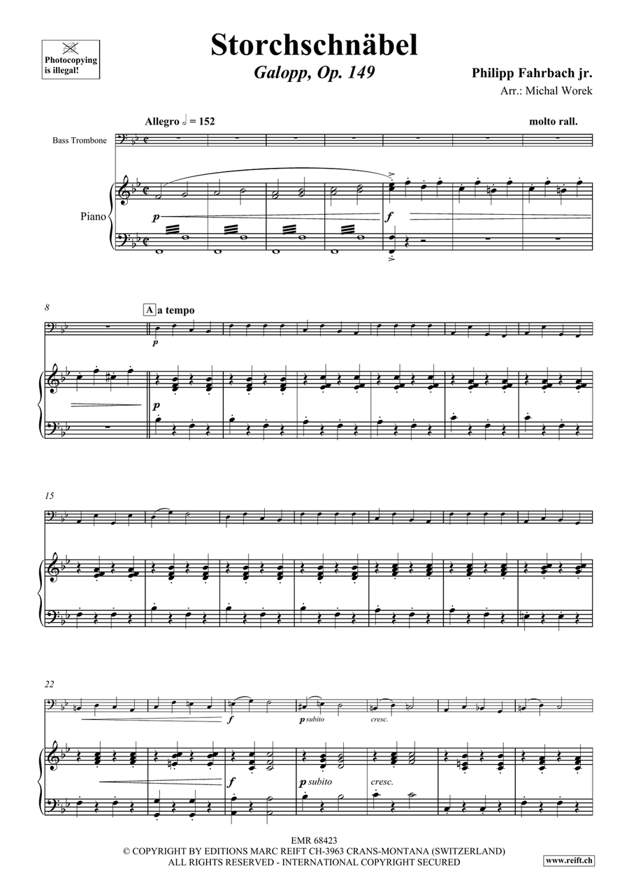 Storchschnäbel Storchschnäbel Bass Trombone scores gallery preview page 4