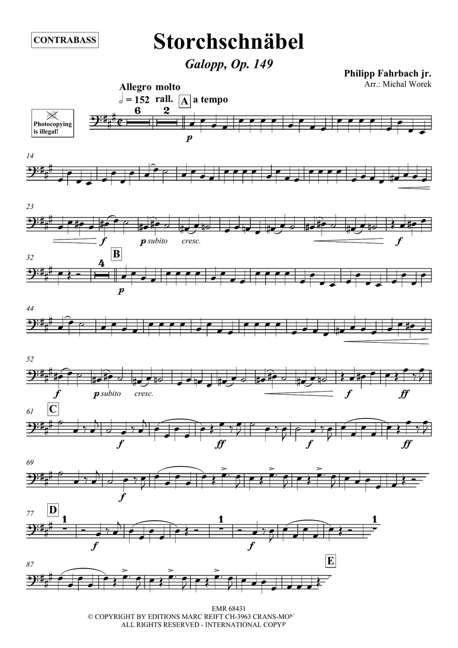 Storchschnäbel Storchschnäbel Double Bass scores gallery preview page 3