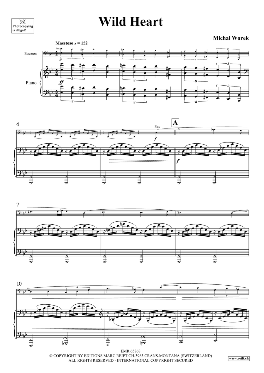 Wild Heart Wild Heart Bassoon Solo scores gallery preview page 4