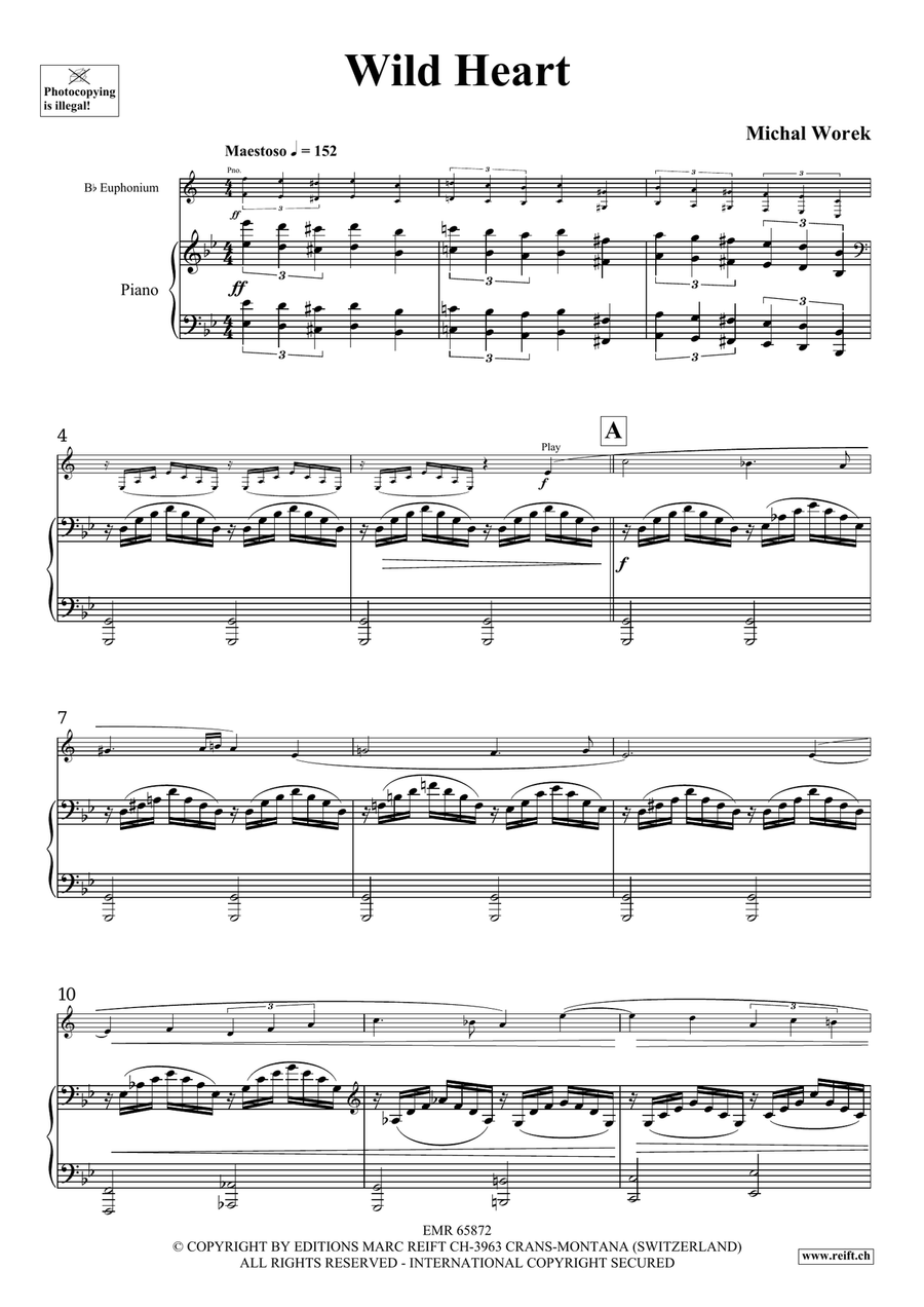 Wild Heart Wild Heart Euphonium scores gallery preview page 4