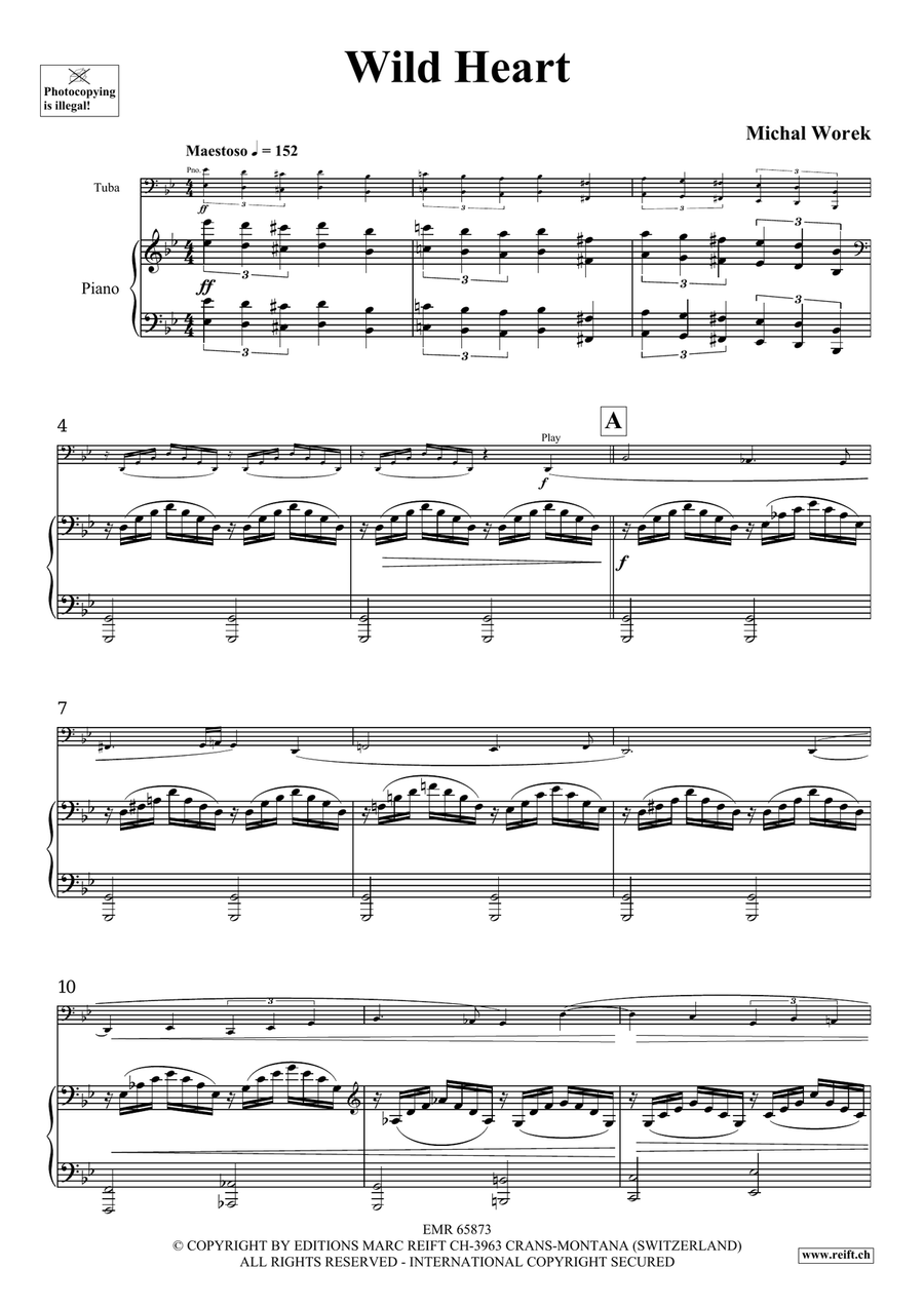 Wild Heart Wild Heart Tuba scores gallery preview page 4