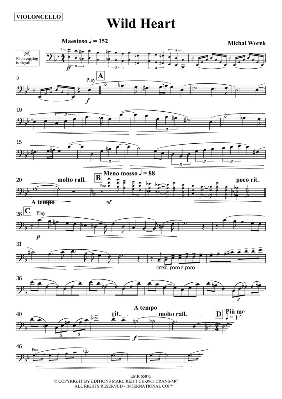 Wild Heart Wild Heart Piano Accompaniment scores gallery preview page 3