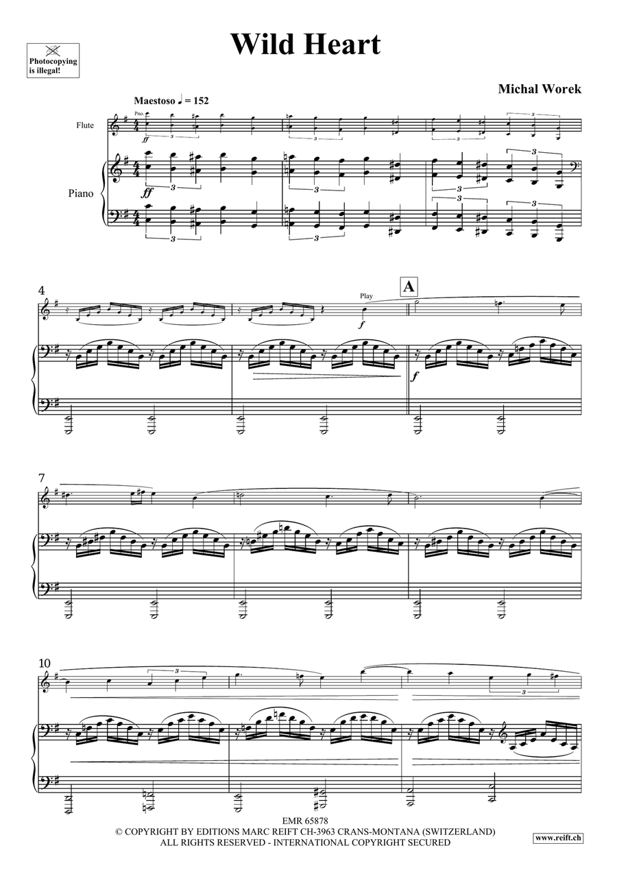 Wild Heart Wild Heart Flute Solo scores gallery preview page 4
