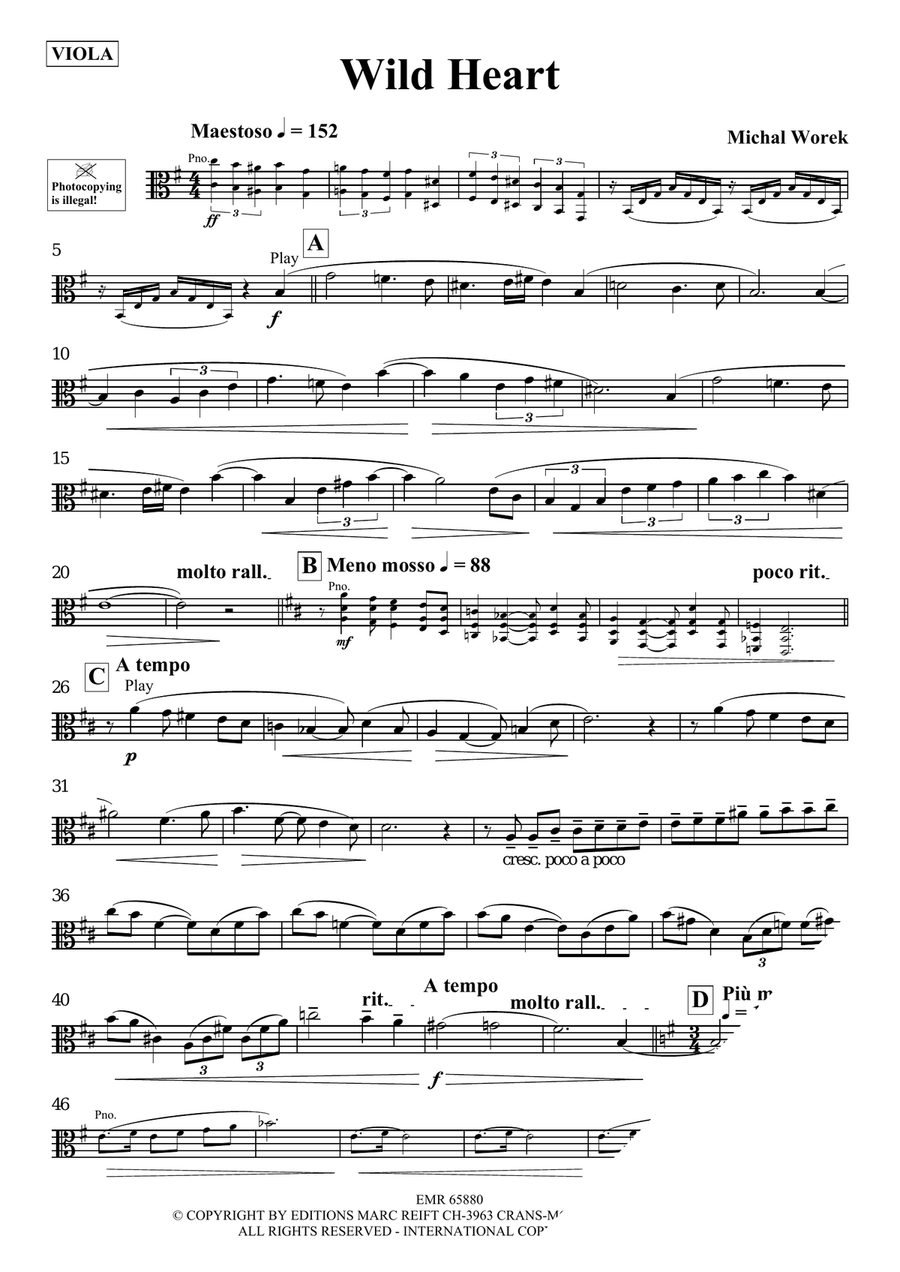 Wild Heart Wild Heart Piano Accompaniment scores gallery preview page 3