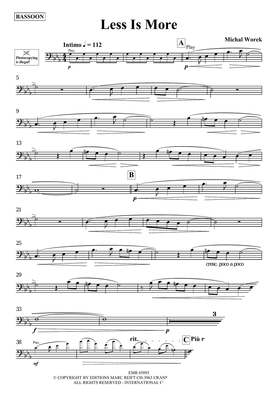 Less Is More Less Is More Bassoon Solo scores gallery preview page 3
