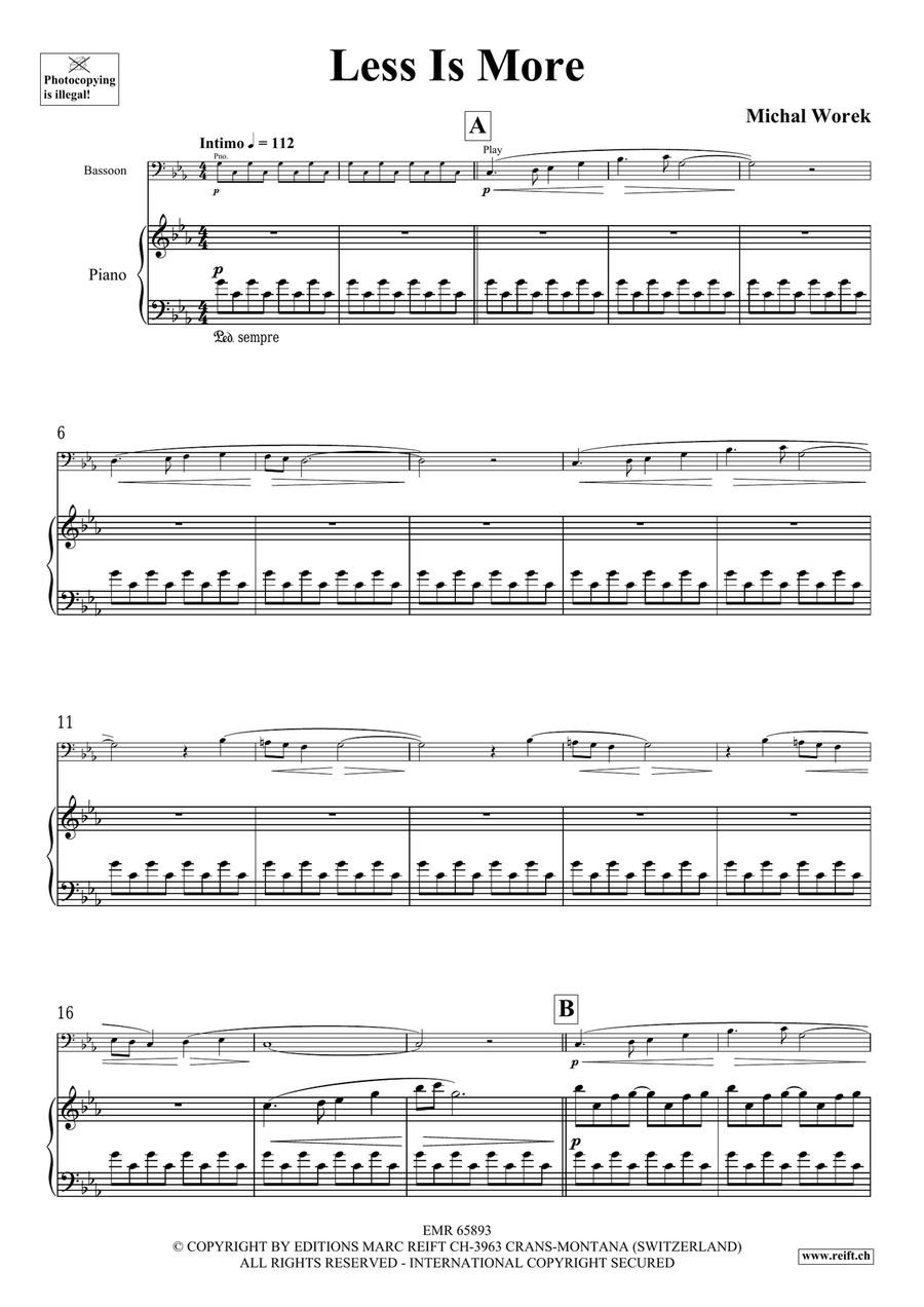 Less Is More Less Is More Bassoon Solo scores gallery preview page 4