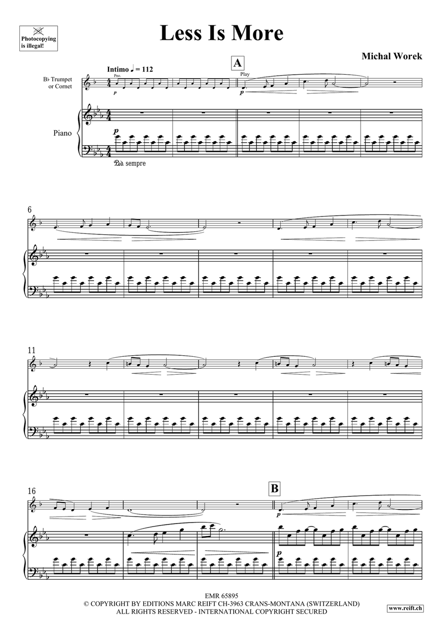 Less Is More Less Is More Cornet scores gallery preview page 4
