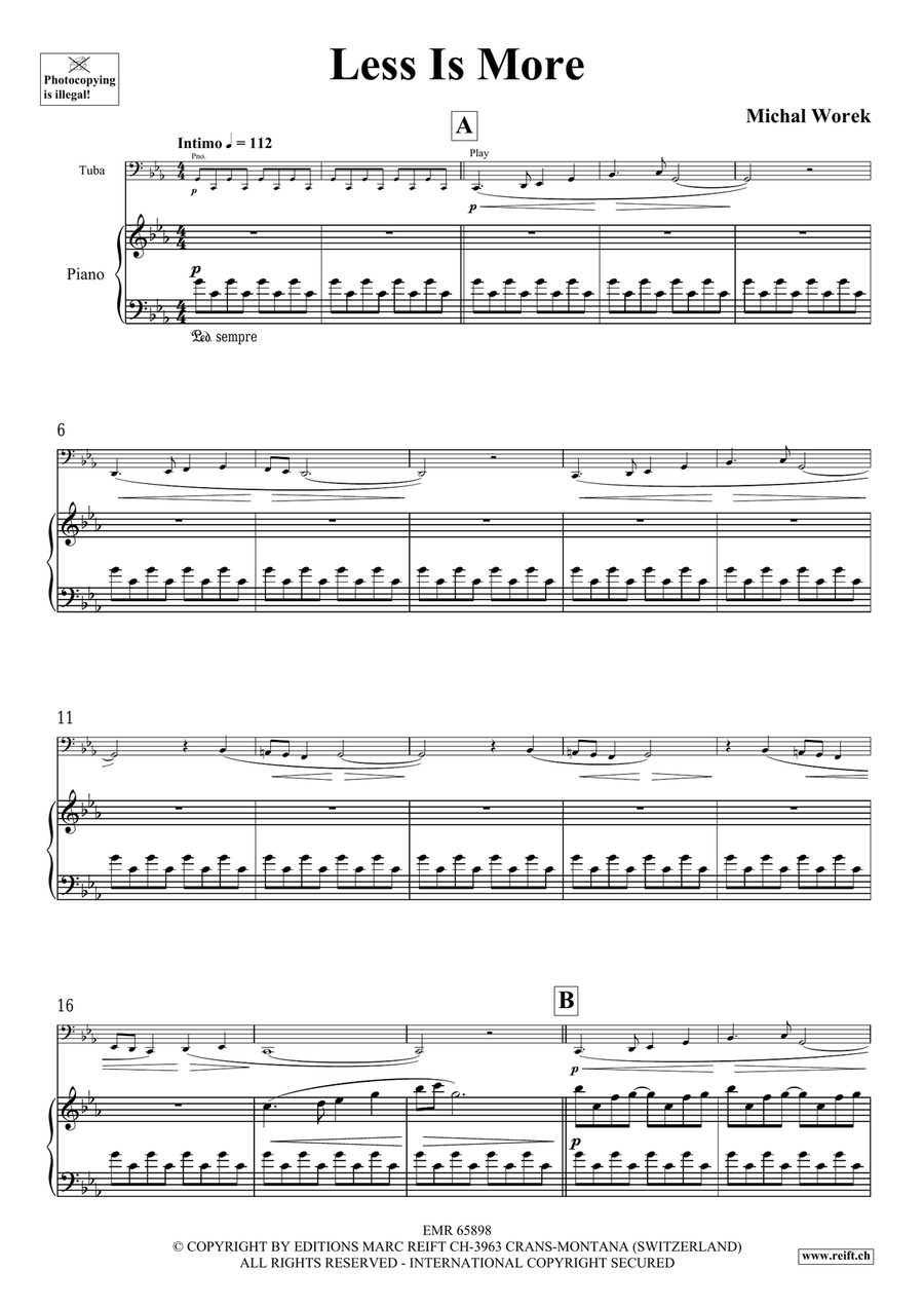 Less Is More Less Is More Tuba scores gallery preview page 4