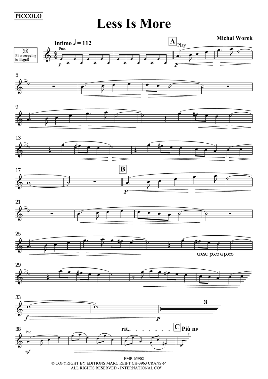 Less Is More Less Is More Piccolo scores gallery preview page 3