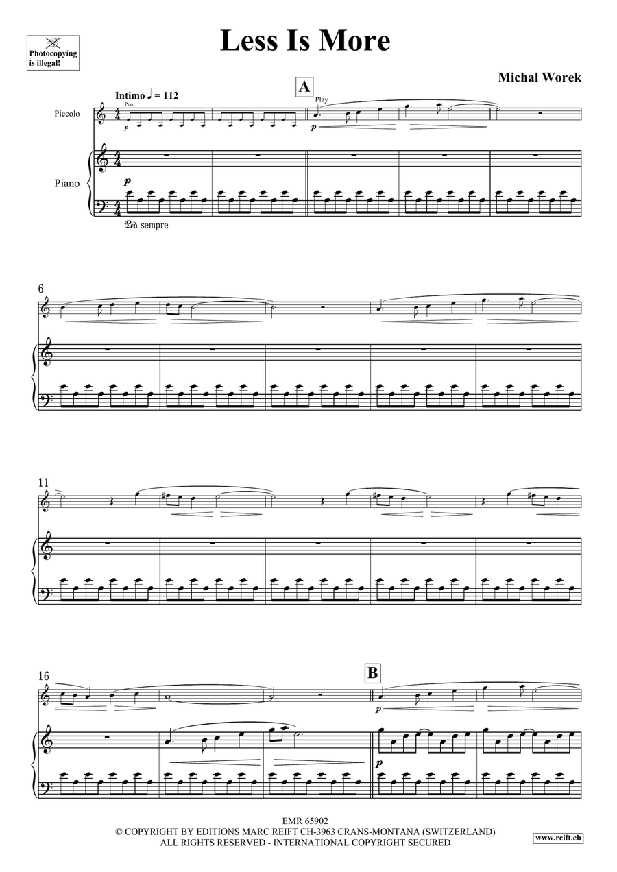 Less Is More Less Is More Piccolo scores gallery preview page 4