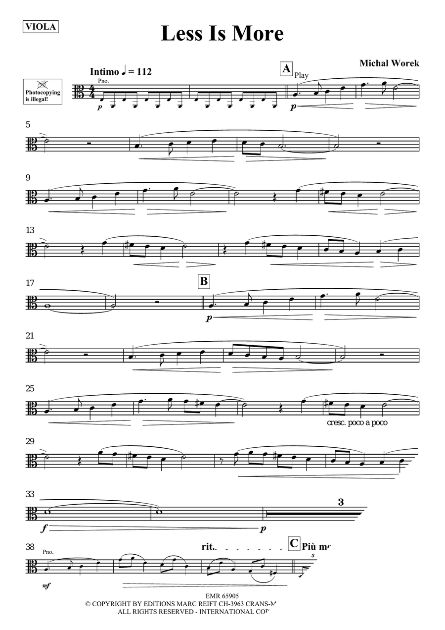 Less Is More Less Is More Piano Accompaniment scores gallery preview page 3