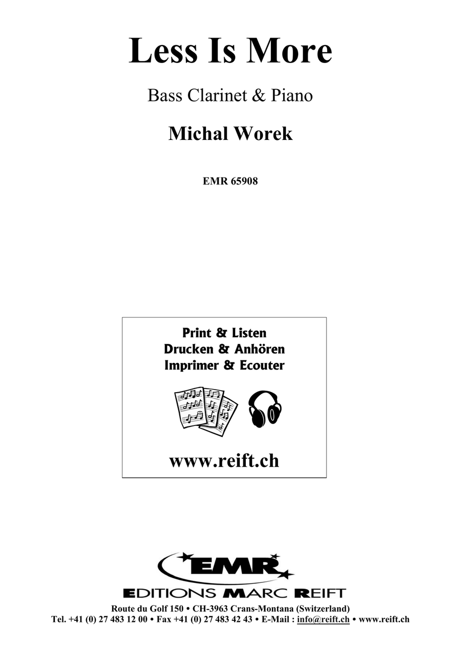 Less Is More Less Is More Bass Clarinet scores gallery preview page 2