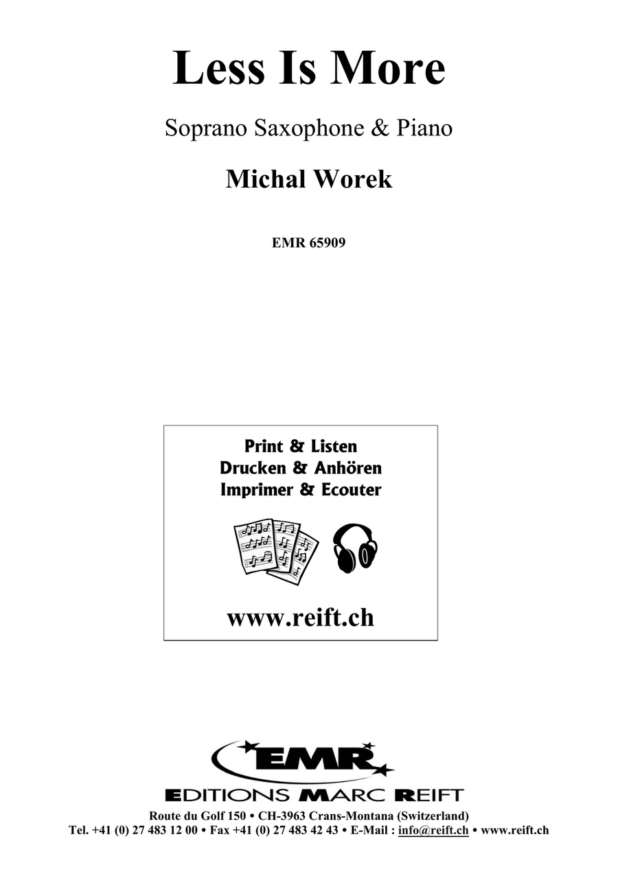 Less Is More Less Is More Soprano Saxophone scores gallery preview page 2