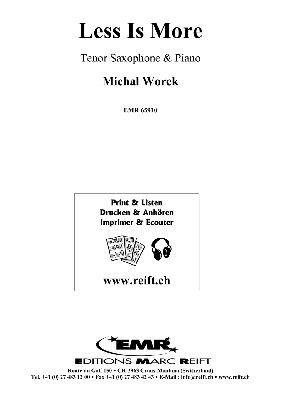 Less Is More Less Is More Tenor Saxophone scores gallery preview page 2