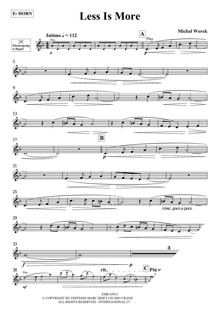 Less Is More Less Is More Horn scores gallery preview page 3