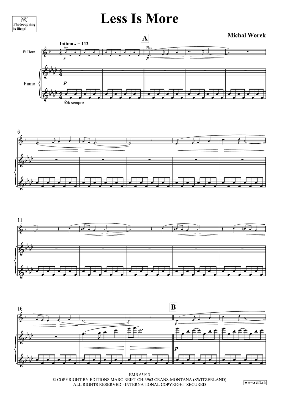 Less Is More Less Is More Horn scores gallery preview page 4
