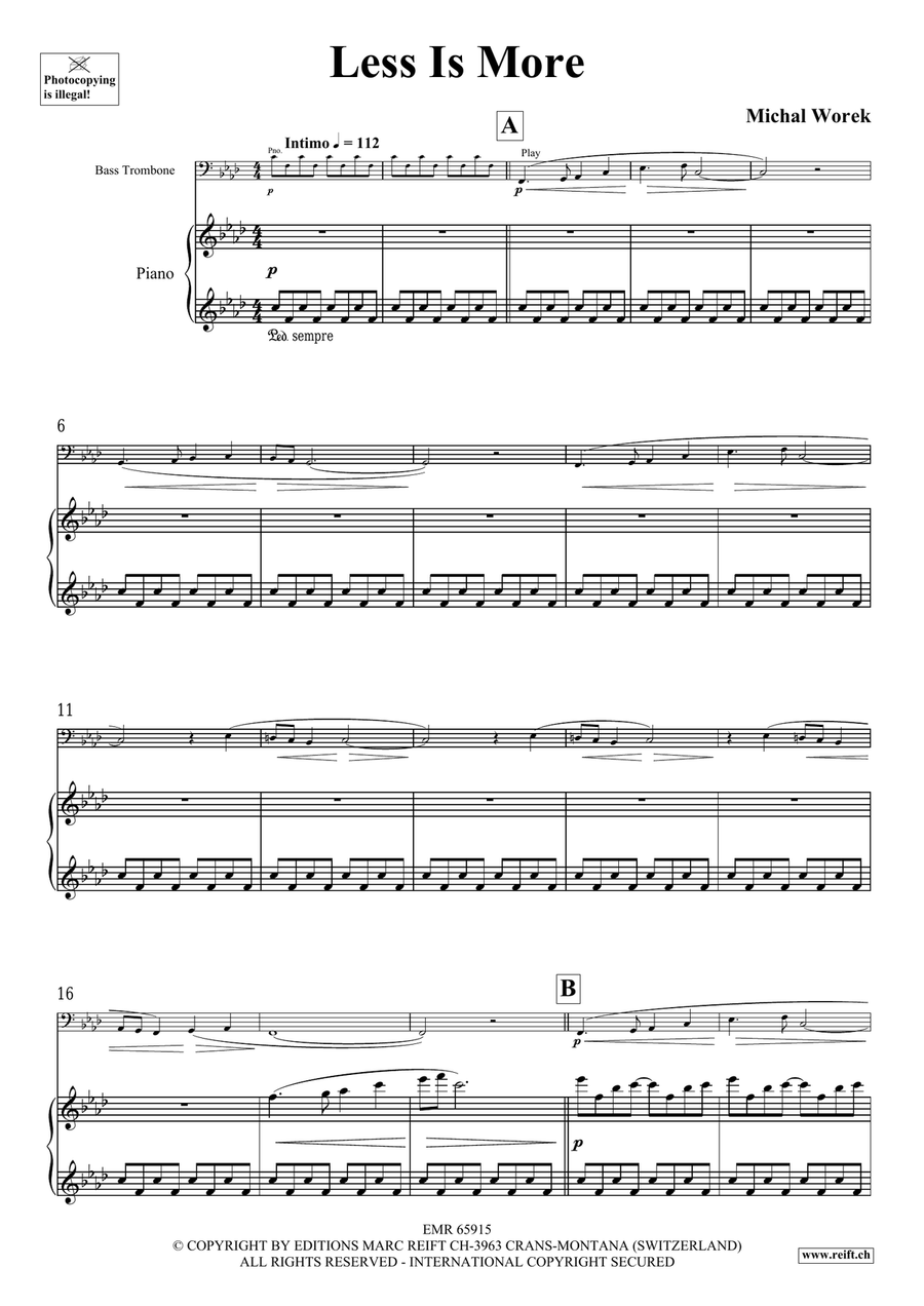 Less Is More Less Is More Bass Trombone scores gallery preview page 4