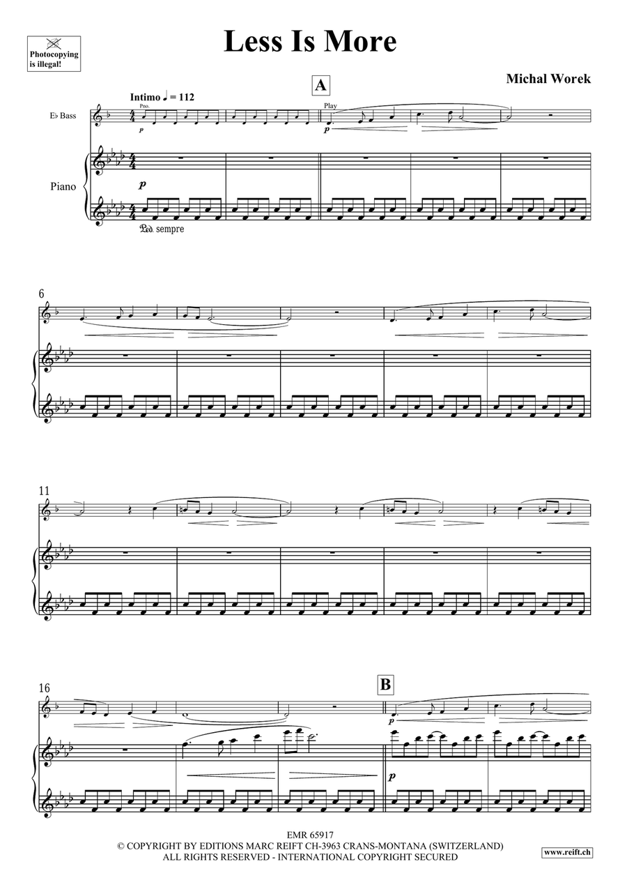 Less Is More Less Is More Voice Solo scores gallery preview page 4
