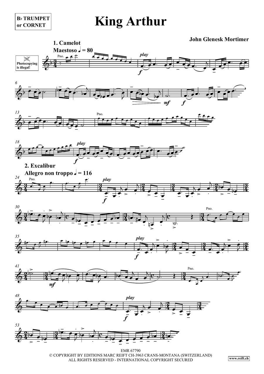 King Arthur King Arthur Cornet scores gallery preview page 4