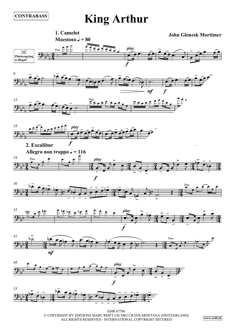 King Arthur King Arthur Double Bass scores gallery preview page 4